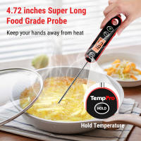 Termómetro Digital Instantáneo TempPro IC6030 Para Cocinar Hornear Asar Con Pantalla Retroiluminada Longitud De Punta De Acero Inoxidable 4.72 Pulgadas - details 1