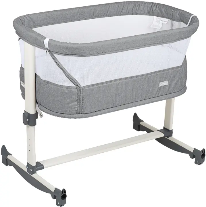 Berço Co-Sleep babyGO Vivaldi Grey - 1