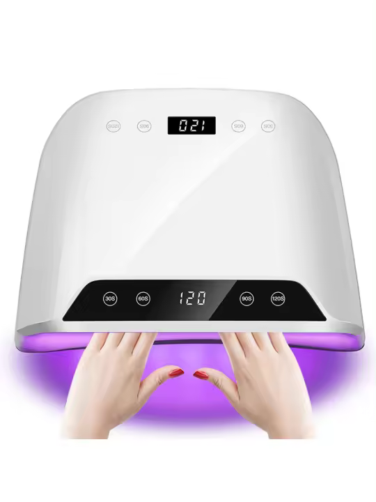 Lámpara De Secado De Uñas 72LEDS Con Pantalla HD Y Sensor Automático Tiempo De Secado Variable Para Polvos De Uñas Gel - 1