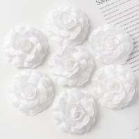 10Pcs Rosas Artificiales De 5cm Para Decoración De Navidad Y Bodas Accesorio De Regalo Para Artesanías Y Wreaths - details 11