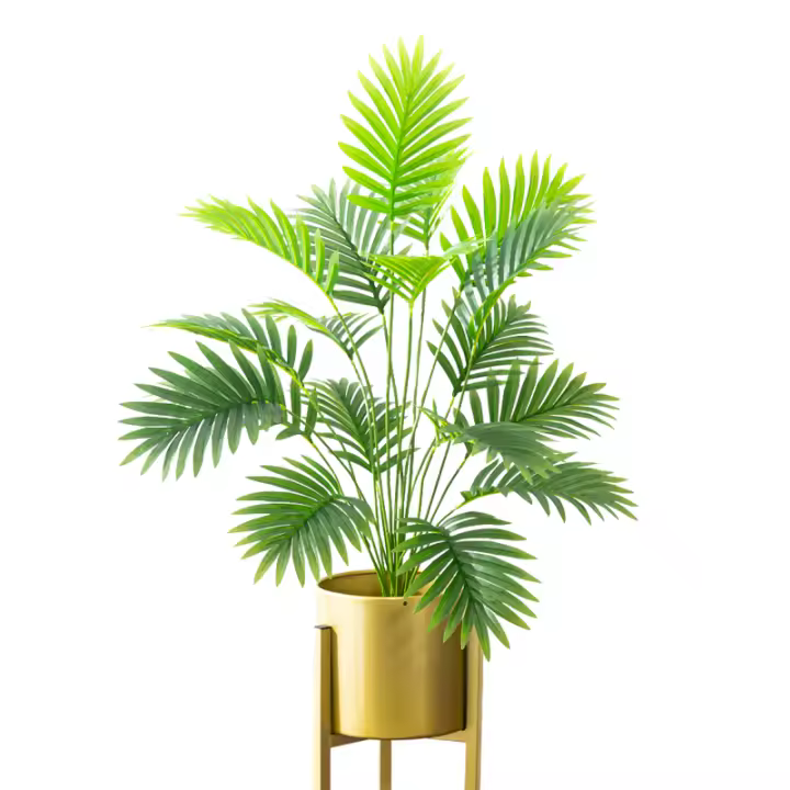 Gran Planta Artificial De Palma Con Hojas De Plátano Decoración Para Jardín Y Hogar Accesorios De Bonsái Falso Plantas - 1