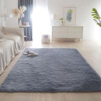 Carpetas Suaves De Pelo Negro Para Sala De Estar Y Dormitorio Alfombra Moderna Para Hogar Decorativa Para Pisos Y Camas - details 14
