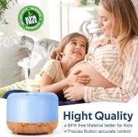 Humidificador de aromaterapia con distribuidor de aceites Esenciales: difusor de aromaterapia de 500 ml con control remoto-Lámpara de aromaterapia ultrasónica para Salón de yoga, Sala de dormir, hotel, oficin - details 3