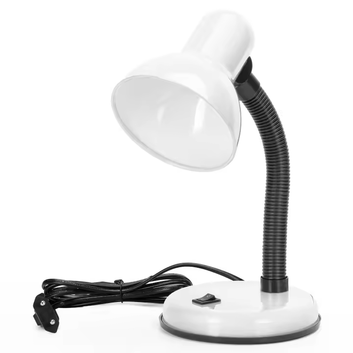 Aigostar lámpara de escritorio retro, flexo escritorio sin bombilla, lámpara de mesa compatible con led bombillas modelo E27, Máx 240V,  para juvenil, niños, niñas, trabajar, estudiar - 1
