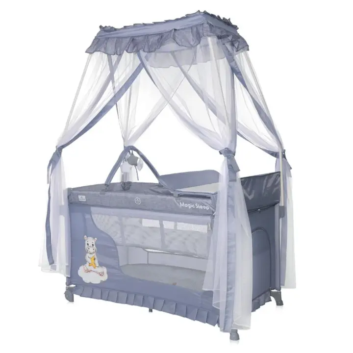 LORELLI Cuna de viaje MAGIC SLEEP con dosel y cambiador de Lorelli (2 niveles) - 1