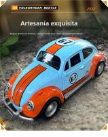 Modelo De Coche Volkswagen Beetle 1955 a Escala 1:18 Con Sonido Y Luz Vehículo De Metal Para Niños Regalo De Cumpleaños - details 0