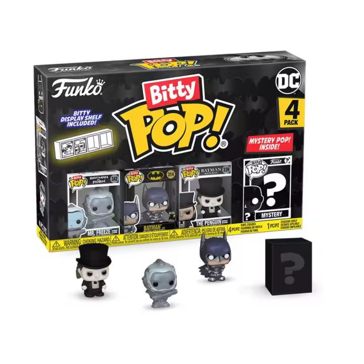 FUNKO BITTY POP! BATMAN - MR FREEZE, BATMAN (1997), EL PINGÜINO Y ¿?, 81129, TIENDA CON LICENCIA OFICIAL - 1
