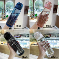 Botella De Agua Deportiva Portátil 780ml Impermeable Para Hombres Y Mujeres Botella De Bebida Directa Para Niños Y Adultos Color Transparente - details 1