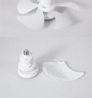 Luz de ventilador de tornillo E27, aspa de ventilador desmontable, lámpara de ventilador de techo con control remoto inteligente para dormitorio pequeño y restaurante - details 9