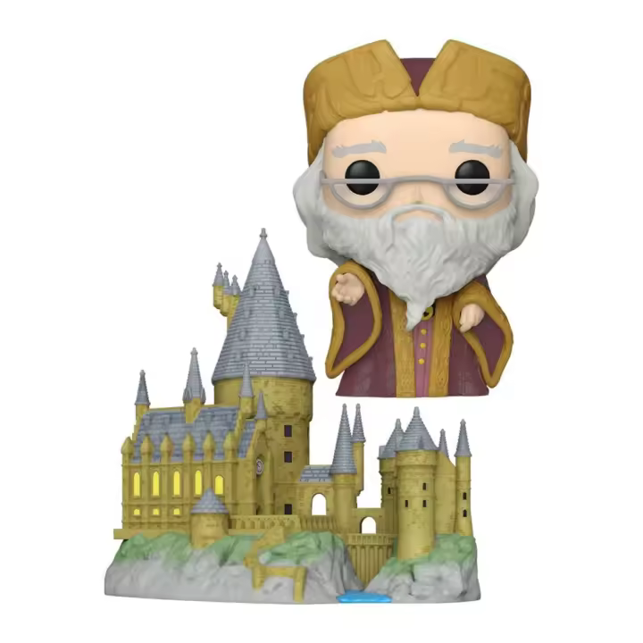 FUNKO POP TOWN HARRY POTTER ANIVERSARIO DUMBLEDORE CON HOGWARTS 57369 - 1