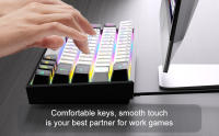 Teclado MageGee TS91 60% Compacto Con Teclas RGB Retroiluminadas Portátil Para Oficina Y Computadora Membrana Para Windows PC - details 1