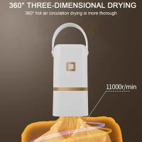 Minimáquina para el cuidado de prendas, secadora de ropa eléctrica con colgador extraíble, secadoras con bomba de calor de 360°, secado con aire caliente completo, interruptor de un botón para ropa interior liviana, hogar, apartamento - details 1