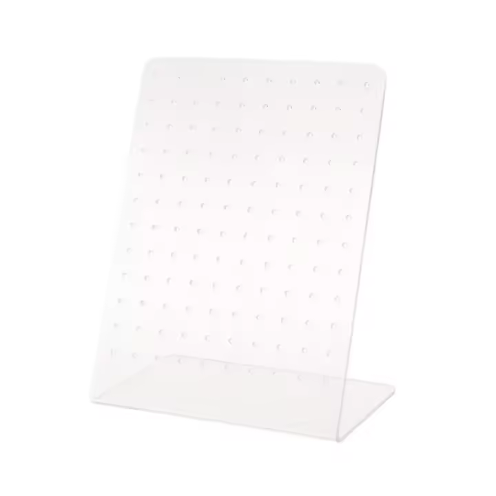 Estante de exhibición para joyería, soporte en forma de L para pendientes, 120 ranuras, almacenamiento de joyas - 1