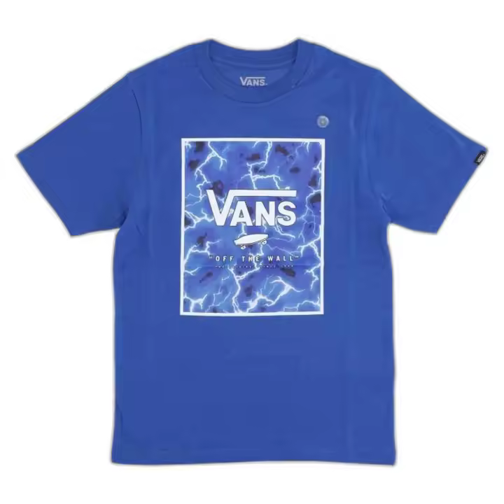 Camiseta de Manga Corta Vans  para niños unisex en color azul - 1