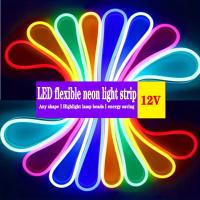 Tira De Luces LED Neón Flexible De Silicona 5M 600 LEDs 12V Impermeable Para Decoración De Jardín Y Hogar Tubo De Cinta Luminosa - details 9