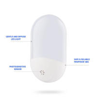 Lámpara Nocturna LED ZEYEILY Con Sensor De Luz Para Pasillo Dormitorio Garage Corredor Cocina Enchufe EU/US Incluido - details 13
