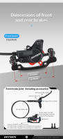 Freno De Disco Hidráulico BANBOK MTB 2 Pistones Calipero De Aceite Con Tubo De 800/1450mm Y Rotor De 160mm Palanca De 3 Dedos Para Bicicletas Piezas De Repuesto - details 2
