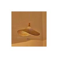 Luz de techo LED Araña de trinquete Tejida a mano Nido de pájaro creativo retro Araña Tejida E27 Altura ajustable para café Bar Sala de estar Araña de té (techo de Bambú) - details 0