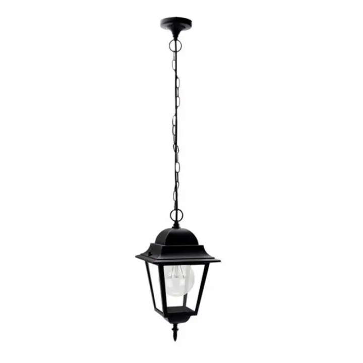 FABRILAMP Farol Colgante Exterior Aluminio Spica Negro | Resistente a la Intemperie - 1