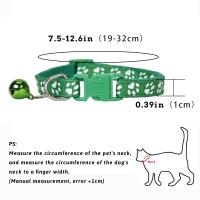 Collar Ajustable Para Perros Y Gatos Con Campana Y Huella Dactilar Colorida Accesorio Para Mascotas Collar De Seguridad Para Gatos Y Perros Recién Nacidos - details 5