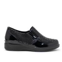 AMARPIES AMD27071 Zapatos casual mujer 33812 24I ZAPATO CONFORT CHAROL NEGRO - details 2