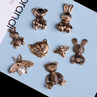 10pcs Botones De Aluminio Con Diamantes Y Perlas Para Decoración De Invitaciones De Boda Y Ropa Accesorios De Joyería Para Niñas - details 15