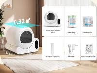 Nobleza - Arenero Autolimpiable Inteligente para Gatos con App, 70L Capacidad, Protección de seguridad múltiple,Ideal para Varios Gatos, Incluye 2 Rollos de Bolsas de Basura - details 13