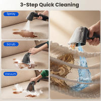 Teendow C7 MAX, Aspiradoras en seco y húmedo, Versión a vapor, Modos de limpieza multifuncionales, Doble depósito de agua extraíble de 1600ml/1500ml, Potencia de succión de 16kPa, Vapor ≥100°C - details 1