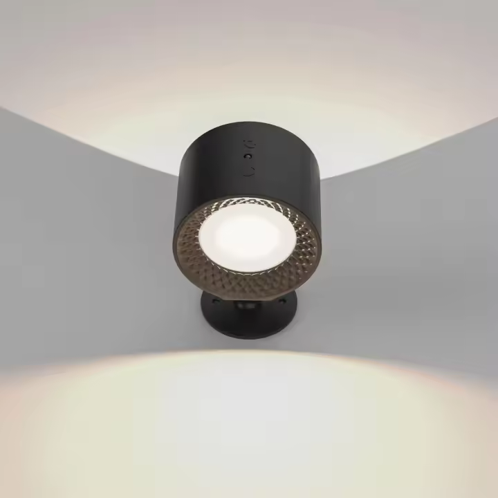Lámpara De Pared LED Recargable Con Control Táctil Y Remoto IR Rotación 360° Luz Nocturna Portátil Para Dormitorio Lectura - 1