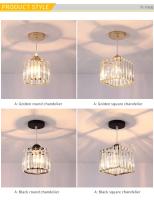 Luz De Techo Moderna Nórdica Con Sombrilla De Cristal Diseño Único Para Pasillo Sala De Estar Pendente Iluminación Self-Contained - details 2