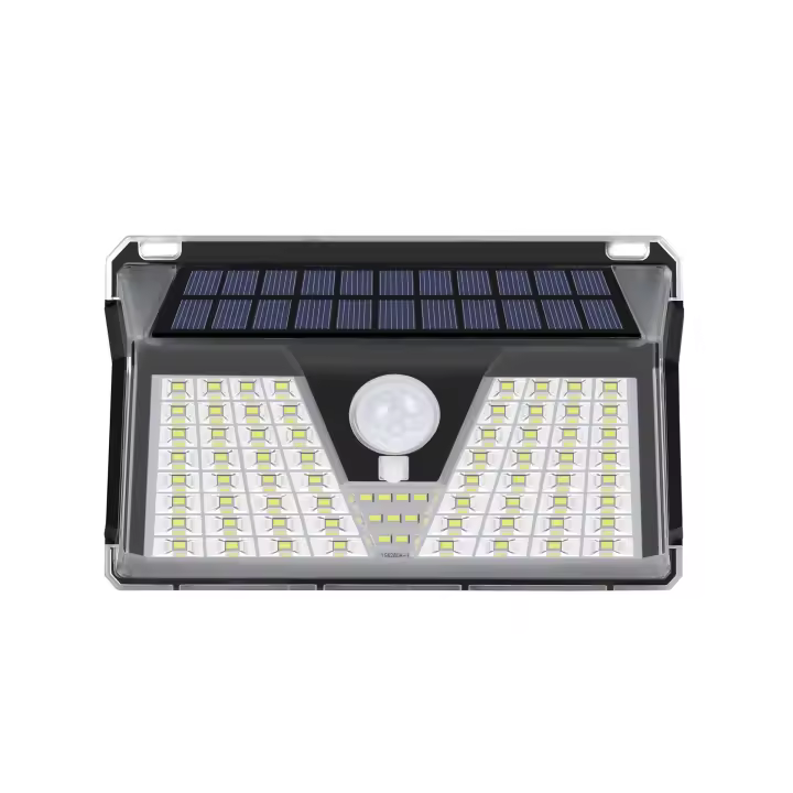 Luces Solares para Exterior, paquete de 4, 33 LED, impermeables IP65, Con sensor de movimiento, Luces Solares inalámstricas para patio y Escaleras. - 1