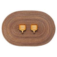 1/4/10pcs Tapetes De Comedor Oval Tejidos Resistentes Al Calor 35x50cm Tapetes Grandes Para Mesas American Style Ecológicos Vinilo - details 7