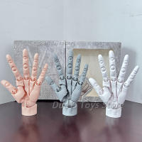 Mano Super Móvil 1:1 Para Dibujar Y Pintura Figura De Acción Simulación Blanco Y Gris Mano Izquierda Y Derecha Modelo De Juguete Para Adultos - details 4