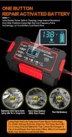 Cargador De Batería De Coche Inteligente Para Motocicleta 12V 6A Pulso Reparación LCD AGM Ciclo Profundo GEL Lead-Acid Con Enchufe EU - details 2