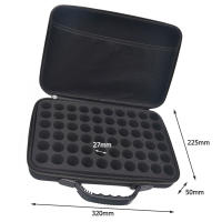 Bolsa Portátil Para Aceites Esenciales Con 60 Compartimentos De 15ml Estuche De Almacenamiento De Viaje De EVA Tamaño 12.6x8.6x2.0in Colores Variados - details 4