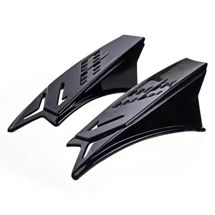 2Pcs Accesorios De Modificación Para Motocicleta Hornos De Casco Adhesivos Y Estilizados Para Suministros De Polyester Unisex - 1