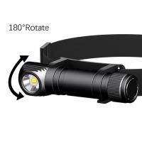 Linterna Frontal LED HD30A Recargable Por USB Tipo C Con Indicador Y Imán En La Cola 4 Modos 180° Ángulo De Haz Para Camping Pesca Caza - details 4