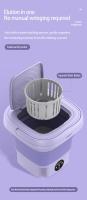 8L Portable Foldable Washing Machine 220V Socks Underwear Panties Retractable Household Washing Machine With Automatic Dryer - details 3
