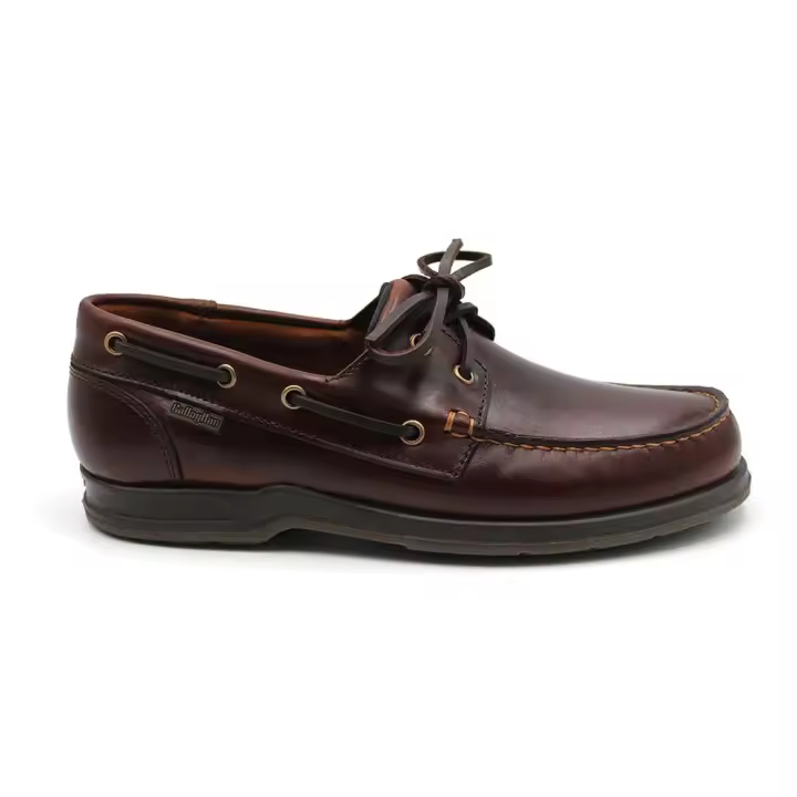 Callaghan 53205 Zapato náutico de piel con cordones y suela de goma, para caballero - 1