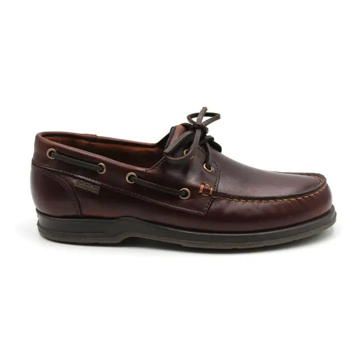 Callaghan 53205 Zapato náutico de piel con cordones y suela de goma, para caballero - 1