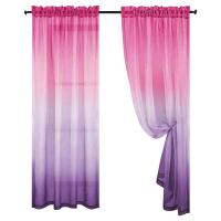 2pcs Cortinas De Voile Transparente Gradiente Para Dormitorio Y Hotel Estilo Pastoral Francés Rústico Cortina De Tule Para Ventana - details 1