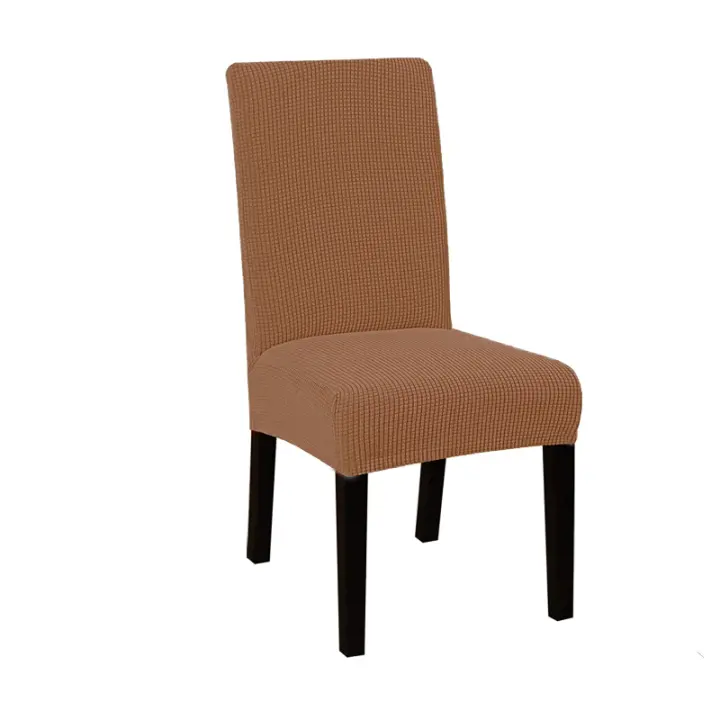 Funda De Silla De Comedor Elástica En Jacquard Protector De Silla De Cocina Lavable Y Desmontable Estilo Moderno Para Banquete Y Hotel - 1