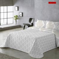 UNIFABRIC HOME TEXTIL Colcha Bouti Primavera Verano Reversible Color Dorado Mod.AZURA Cama 90 ,105,135 y 150  Ligeras y Suaves ,Incluye fundas de cojín,Termosellada No hace bolitas y facil planchado - details 1