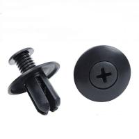 100pcs Tornillos De Plástico 8mm Clip De Automóvil Para Toyota Focus Kia Nissan Yamaha Fijación De Parachoques Y Capó Negro - details 1