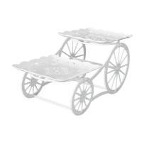 2 Tier Tratamiento De Mesa Para Fiestas Y Banquetes Estante De Postres Para Cumpleaños Plástico Resistente a La Humedad Para Pastelitos Y Dulces - details 6