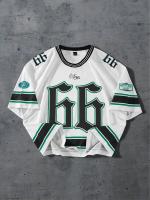 Camiseta Deportiva De Manga Corta Para Hombre Tallas Grandes Cómoda Y Transpirable Estilo Casual Con Contraste - details 1