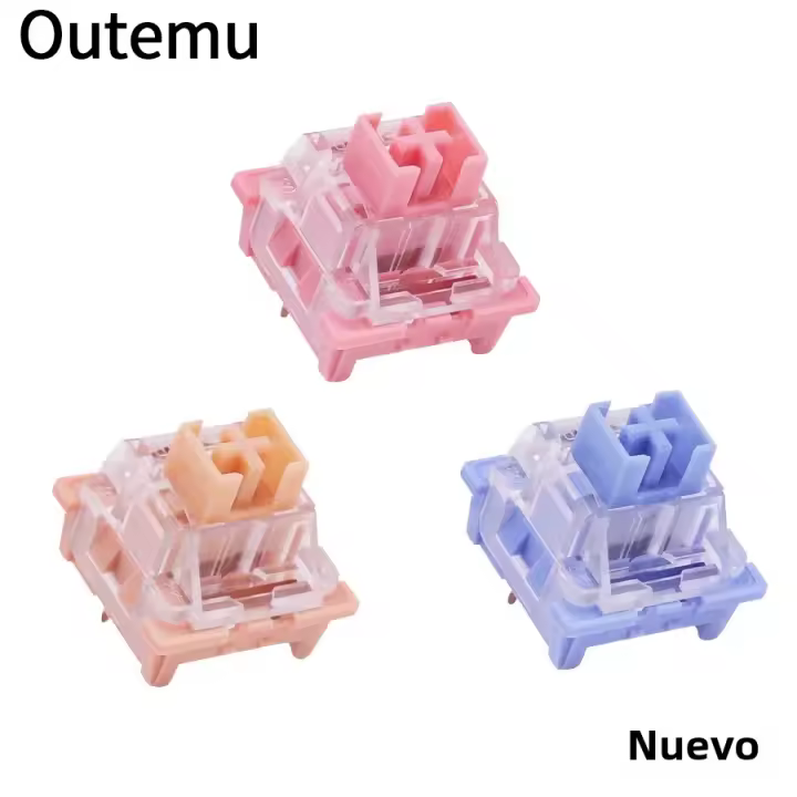 Interruptores Mecánicos Outemu Lubed Para Teclado 3Pines Silenciosos Clicky Lineales Táctiles Personalizables RGB MX Para Juego - 1