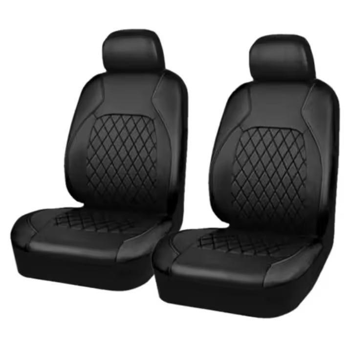 Funda universal para asiento de coche, funda de asiento de coche bordada de PU para todas las estaciones - 1