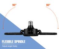 Lámpara De Garage LED 220V Bombilla De Inundación E27 200W 300W 400W Iluminación Industrial Plegable Para Almacén Y Gimnasio Luz De Techo - details 4