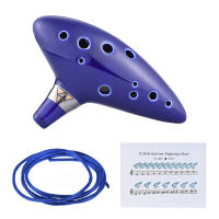 Ocarina De Cerámica Alto C Con 12 Agujeros Flauta De Viento Instrumento Musical - details 5